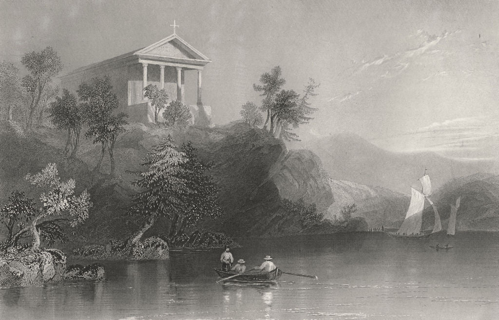 Chapel of our Lady of Coldspring, Putnam County, New York. WH BARTLETT 1840